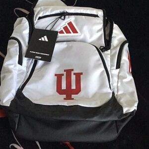 adidas White, Gray & Red Indiana Team Backpack
